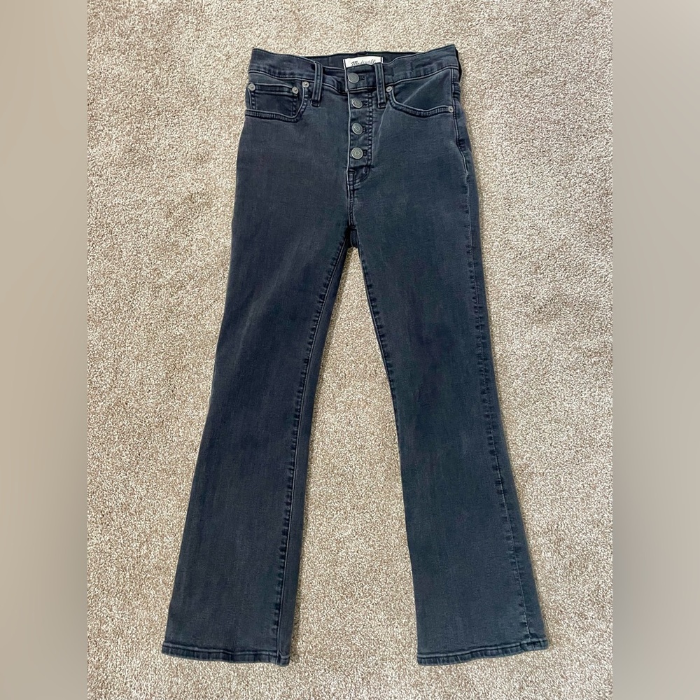 Madewell Cali Demi-Boot Jeans in Bellspring Wash: Button-Front Edition S…